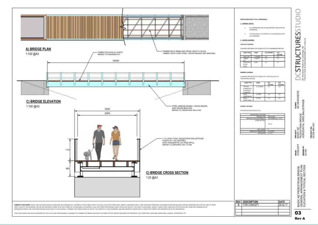 NZ Standard Footbridge Design DC Structures Studio