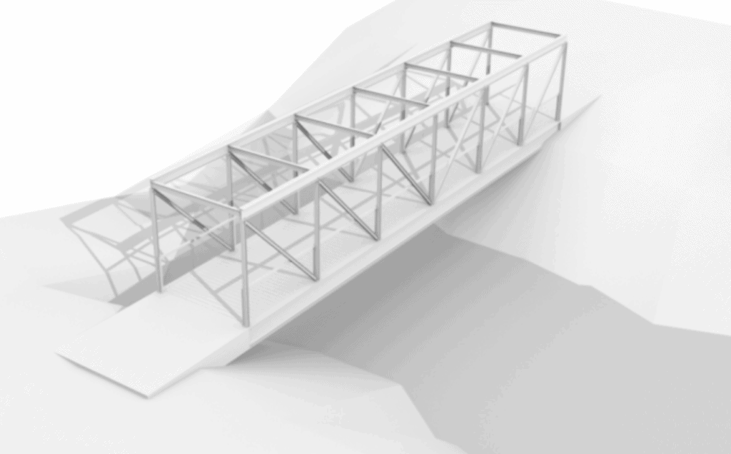 1 - Turin Footbridge Design 2020 - Longtan Lake Park Footbridge