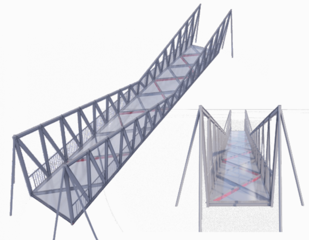 3 - Turin Footbridge Design 2020 - Dora River Footbridge (G9)