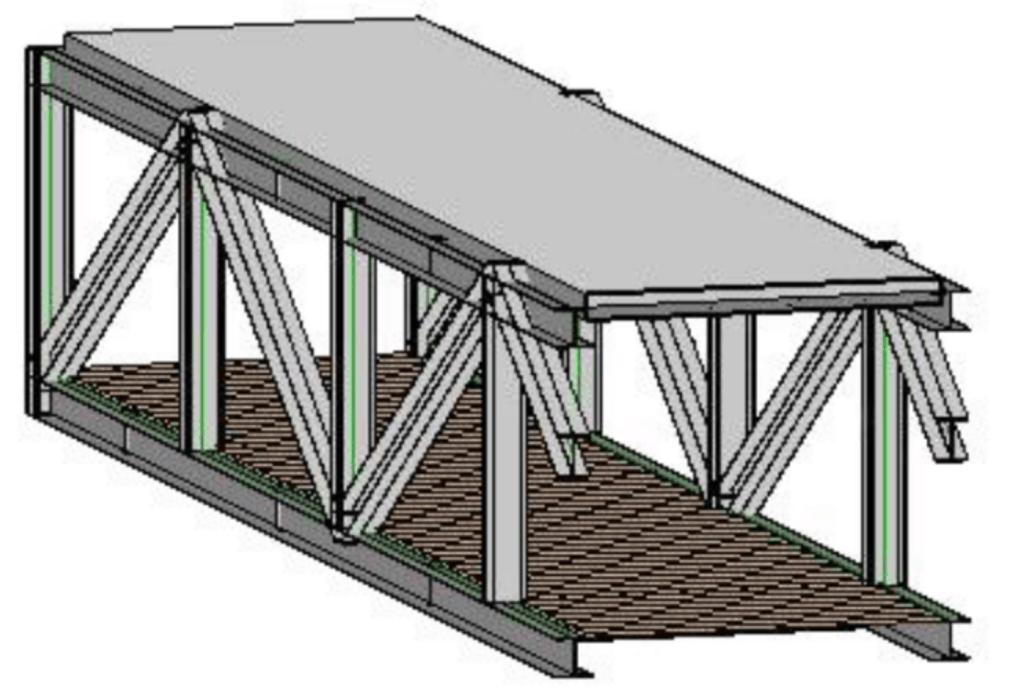 7 - Turin Footbridge Design 2020 - Container Bridge